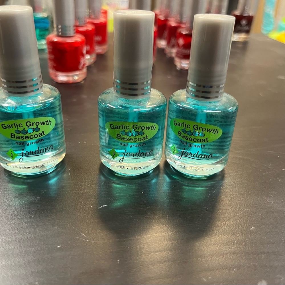 jordana nail polish garlic growth base coat